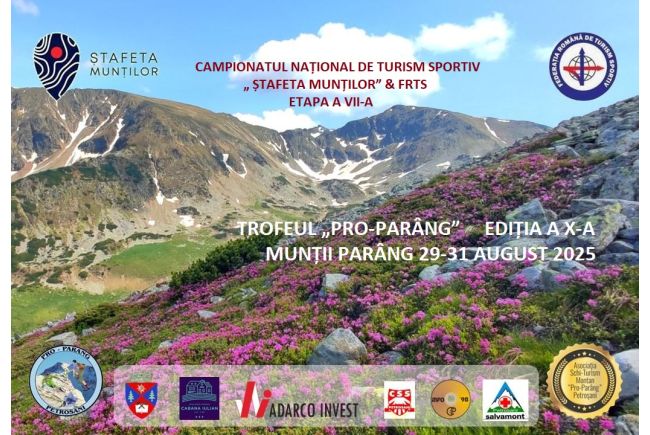 Trofeul Pro-Parang - Editia a X-a aniversara, perioada 29 - 31 August 2025 - Muntii Parang